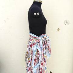 Hand Block Printed Cotton Sarongs & Scarves - Lightweight Summer Dupattas & Beachwear Gifts for Her - 7