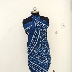 Hand Block Printed Cotton Sarongs & Scarves - Lightweight Summer Dupattas & Beachwear Gifts for Her - 8