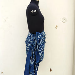 Hand Block Printed Cotton Sarongs & Scarves - Lightweight Summer Dupattas & Beachwear Gifts for Her - 8