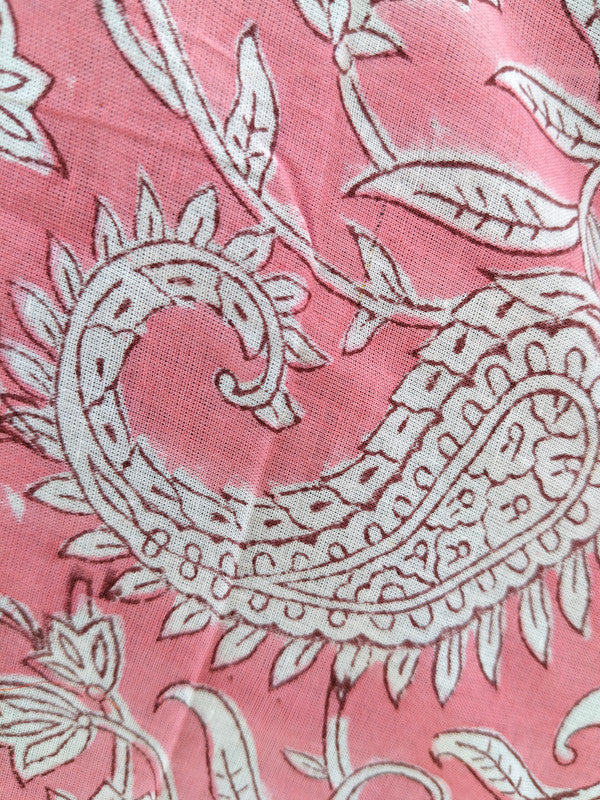 Hand Block Printed Cotton Sarongs & Scarves - Lightweight Summer Dupattas & Beachwear Gifts for Her - 10