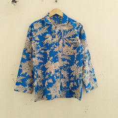 Pajamas Set, Soft Cotton Night Suit, Floral Print Pajamas, Pure Cotton Pj's, Indian Cotton,Night Wear, Gift for her, Bridesmaid Pj sets - 1