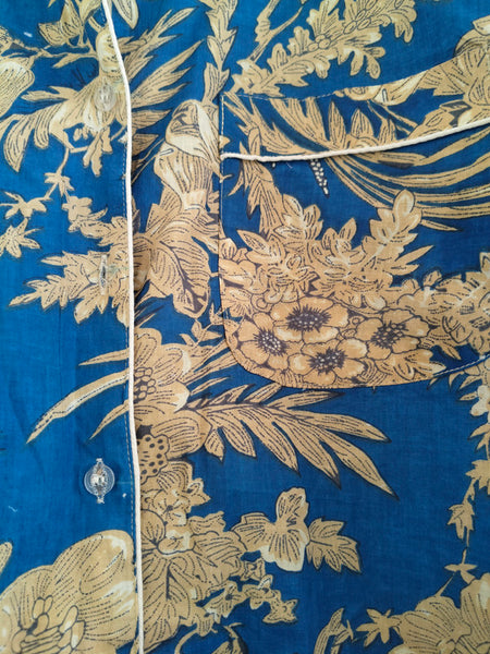 Pajamas Set, Soft Cotton Night Suit, Floral Print Pajamas, Pure Cotton Pj's, Indian Cotton,Night Wear, Gift for her, Bridesmaid Pj sets - 1