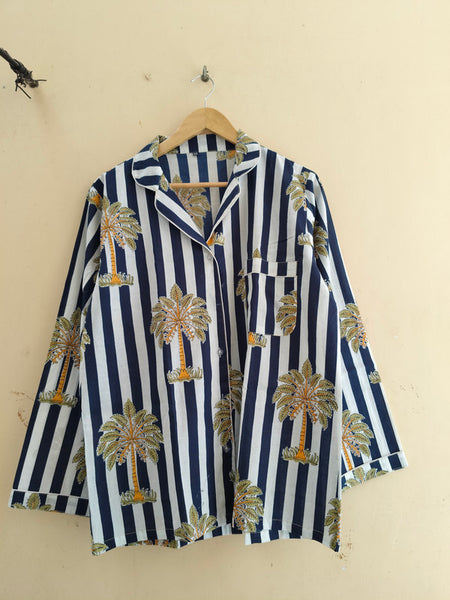 Pajamas Set, Soft Cotton Night Suit, Floral Print Pajamas, Pure Cotton Pj's, Indian Cotton,Night Wear, Gift for her, Bridesmaid Pj sets - 3