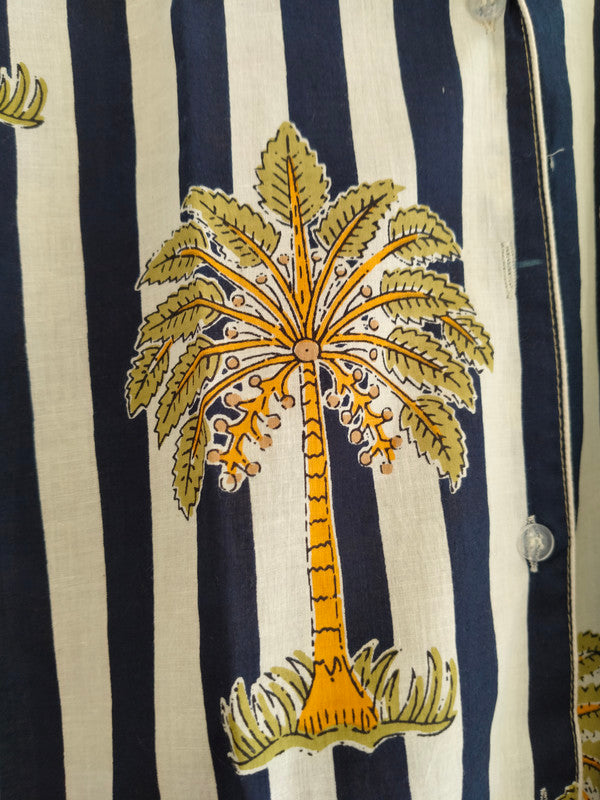 Pajamas Set, Soft Cotton Night Suit, Floral Print Pajamas, Pure Cotton Pj's, Indian Cotton,Night Wear, Gift for her, Bridesmaid Pj sets - 3