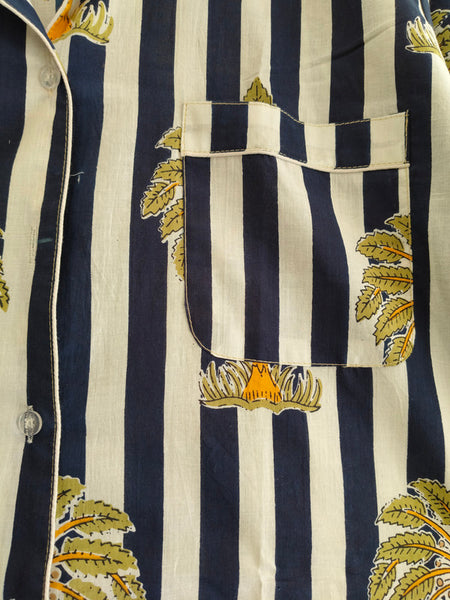 Pajamas Set, Soft Cotton Night Suit, Floral Print Pajamas, Pure Cotton Pj's, Indian Cotton,Night Wear, Gift for her, Bridesmaid Pj sets - 3