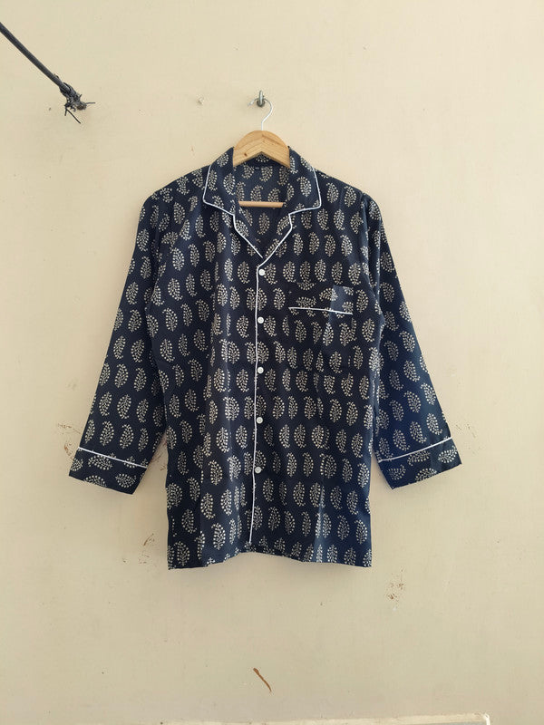 Pajamas Set, Soft Cotton Night Suit, Floral Print Pajamas, Pure Cotton Pj's, Indian Cotton,Night Wear, Gift for her, Bridesmaid Pj sets - 8