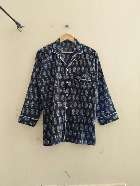 Pajamas Set, Soft Cotton Night Suit, Floral Print Pajamas, Pure Cotton Pj's, Indian Cotton,Night Wear, Gift for her, Bridesmaid Pj sets - 8