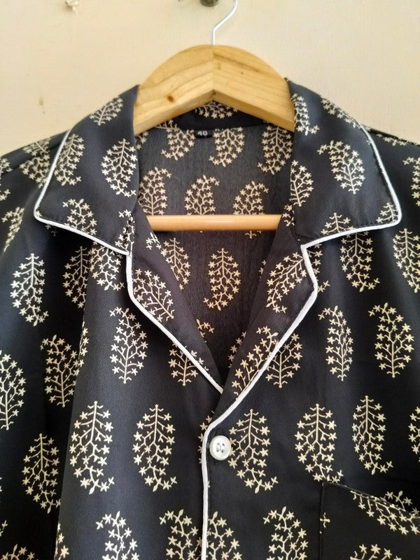 Pajamas Set, Soft Cotton Night Suit, Floral Print Pajamas, Pure Cotton Pj's, Indian Cotton,Night Wear, Gift for her, Bridesmaid Pj sets - 8