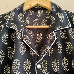 Pajamas Set, Soft Cotton Night Suit, Floral Print Pajamas, Pure Cotton Pj's, Indian Cotton,Night Wear, Gift for her, Bridesmaid Pj sets - 8