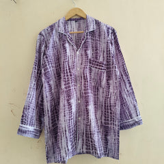 Pajamas Set, Soft Cotton Night Suit, Floral Print Pajamas, Pure Cotton Pj's, Indian Cotton,Night Wear, Gift for her, Bridesmaid Pj sets - 6