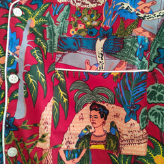 Pajamas Set, Soft Cotton Night Suit, Floral Print Pajamas, Pure Cotton Pj's, Indian Cotton,Night Wear, Gift for her, Bridesmaid Pj sets - 5