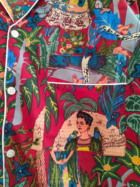 Pajamas Set, Soft Cotton Night Suit, Floral Print Pajamas, Pure Cotton Pj's, Indian Cotton,Night Wear, Gift for her, Bridesmaid Pj sets - 5