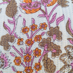 Quilted Jhola Bag, Cotton Quilted Tote Bags, Handmade Quilted Printed Market Bag, Tote Shopping Bag, Hippie Bag, Market Bag, Tote Bags