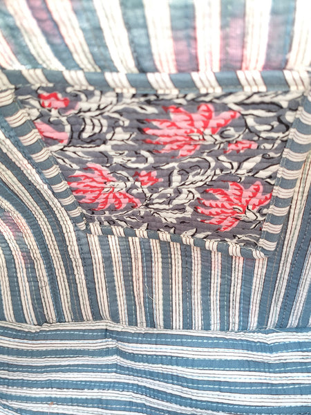 Women Shopping Bag, Cotton Quilted Tote Bag, Indian Handmade Bag, Party Bag, Large Market Bag, Shoulder Bag, Beach Bag, Eco Friendly Tote - 1