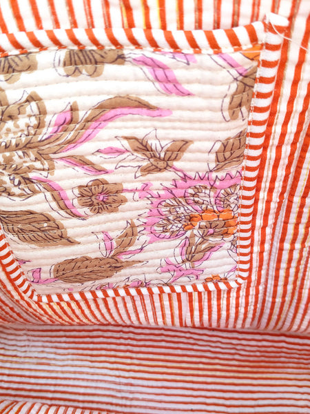 Women Shopping Bag, Cotton Quilted Tote Bag, Indian Handmade Bag, Party Bag, Large Market Bag, Shoulder Bag, Beach Bag, Eco Friendly Tote - 2