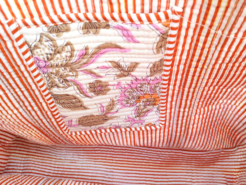 Women Shopping Bag, Cotton Quilted Tote Bag, Indian Handmade Bag, Party Bag, Large Market Bag, Shoulder Bag, Beach Bag, Eco Friendly Tote - 2