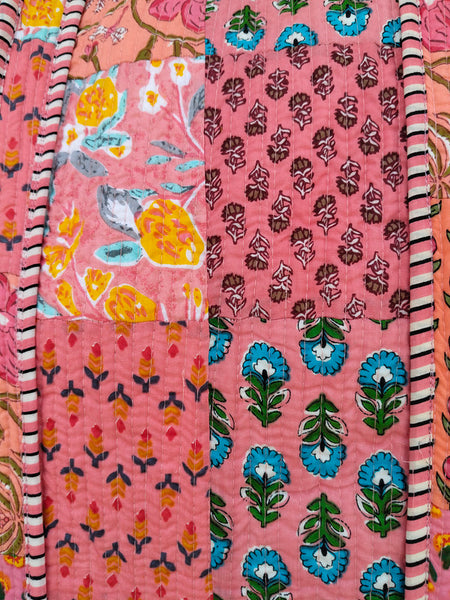 Handmade Patchwork Tote Bag, Indian Making Quilted Tote Bags, Eco Friendly Boho Shopper Bags, Vintage Shoulder Bag, Women's Carry Bag - 4