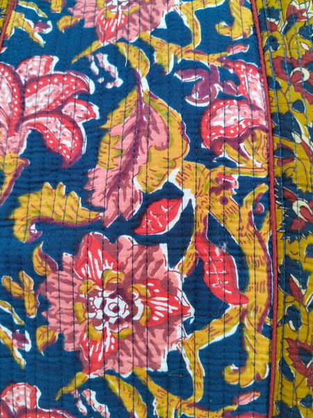 Handmade Patchwork Tote Bag, Indian Making Quilted Tote Bags, Eco Friendly Boho Shopper Bags, Vintage Shoulder Bag, Women's Carry Bag - 2