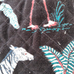 Velvet Green Jangal Printed Tote Reversible Large Tote Bag Eco friendly Sustainable Sturdy Grocery Shopping Handmade Boho bag