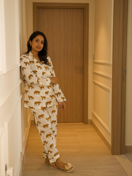 Indian Cotton Pj Set, Soft Pajama Set, Gift For Her, Lounge And Sleepwear, Bridesmaid Gift, Cotton Pajamas, Womens Clothing, Long Sleeve Pjs