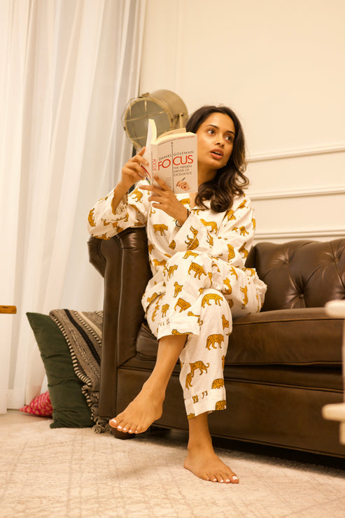 Indian Cotton Pj Set, Soft Pajama Set, Gift For Her, Lounge And Sleepwear, Bridesmaid Gift, Cotton Pajamas, Womens Clothing, Long Sleeve Pjs