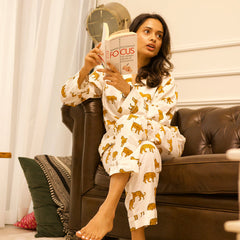 Indian Cotton Pj Set, Soft Pajama Set, Gift For Her, Lounge And Sleepwear, Bridesmaid Gift, Cotton Pajamas, Womens Clothing, Long Sleeve Pjs