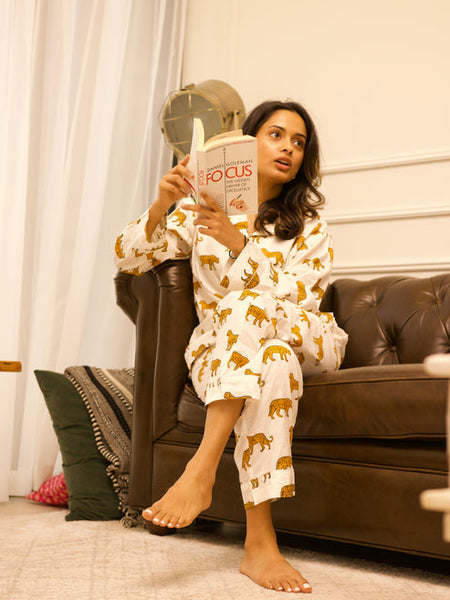 Indian Cotton Pj Set, Soft Pajama Set, Gift For Her, Lounge And Sleepwear, Bridesmaid Gift, Cotton Pajamas, Womens Clothing, Long Sleeve Pjs