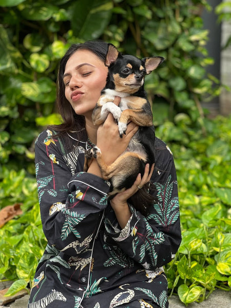 Women's Floral Long Sleeve Pajama Set Cozy Sleepwear Gift for Her - 2