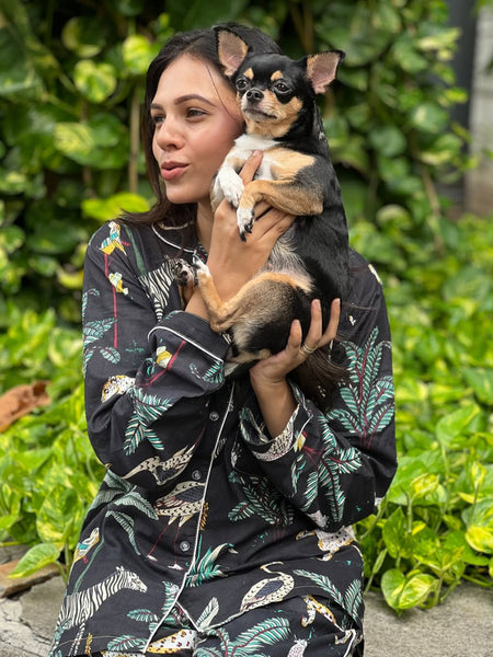 Women's Floral Long Sleeve Pajama Set Cozy Sleepwear Gift for Her - 2