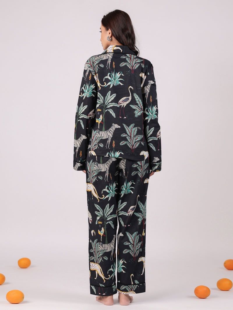 Pajamas Set, Soft Cotton Night Suit, Floral Print Pajamas, Pure Cotton Pj's, Indian Cotton,Night Wear, Gift for her, Bridesmaid Pj sets,