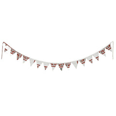 Recycled Bunting - SALE Handmade Sari Off Cuts, Eco-Friendly Decoration, Unique Colorful Flags, Vibrant Garden Garland - 1