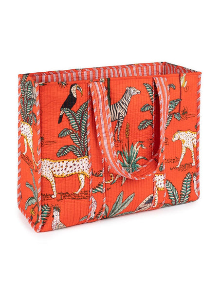 Women Shopping Bag, Cotton Quilted Tote Bag, Indian Handmade Bag, Party Bag, Large Market Bag, Shoulder Bag, Beach Bag, Eco Friendly Tote - 7