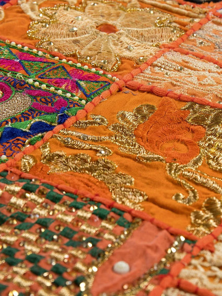 Khambadiya Patchwork Runner Authentic Indian Handloom