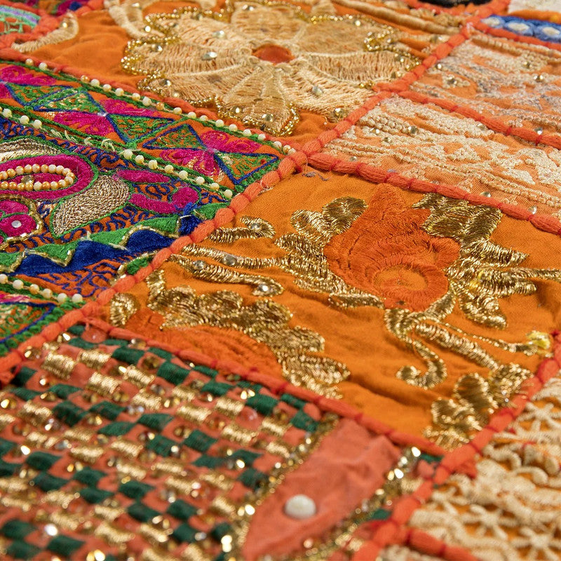 Khambadiya Patchwork Runner Authentic Indian Handloom