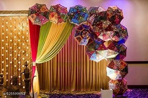 Rajasthani Decorative Umbrellas & Wedding Decor Traditional & Festive Function Items - 2