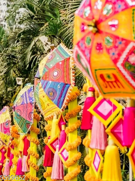 Rajasthani Decorative Umbrellas & Wedding Decor Traditional & Festive Function Items - 2