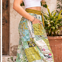 Handmade Rayon Harem Pants – Boho Patchwork Yoga Trousers with EveryDay - kraafty-com