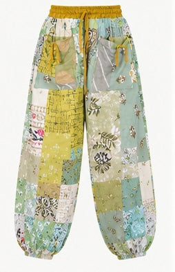 Handmade Rayon Harem Pants – Boho Patchwork Yoga Trousers with EveryDay - kraafty-com