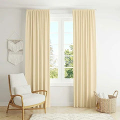 100% Cotton Curtains Coneflower Yellow for Living Room & Bedroom