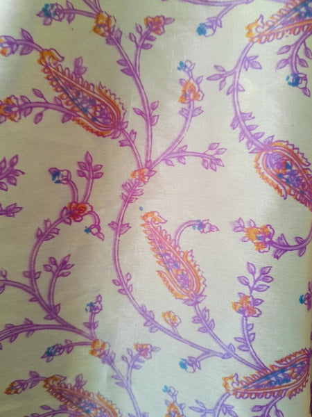 Indian Vintage Silk Crop Top, Silk Sari Crop Top, Bell Sleeves Crop Top, Front Tie Top, Women's Crop Top, Summer Wear Crop Top - 1