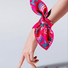 Lot of 200 Pcs Vintage Silk Recycle Sari Sashes Head Wrap Neck Tie Scarf Silk Belt Soft Fabric-Crafting Use Silk Sashes - 2