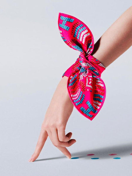 Lot of 200 Pcs Vintage Silk Recycle Sari Sashes Head Wrap Neck Tie Scarf Silk Belt Soft Fabric-Crafting Use Silk Sashes - 2