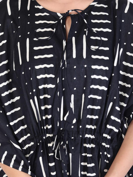 Cotton Black Kaftan, Indian Long Caftanfor Women's, Dress For Moms, Beach Cover up, Sleepwear Indian Kaftan, Maxi Dress, Bikini Cover Up