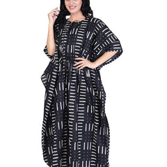 Cotton Black Kaftan, Indian Long Caftanfor Women's, Dress For Moms, Beach Cover up, Sleepwear Indian Kaftan, Maxi Dress, Bikini Cover Up