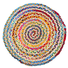 Natural Handcrafted Braided Jute Rug Rustic, Durable & Anti-Skid Carpet for Home Decor by The Home Talk - 2