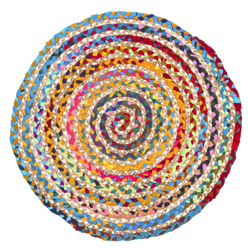 Natural Handcrafted Braided Jute Rug Rustic, Durable & Anti-Skid Carpet for Home Decor by The Home Talk - 2