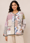 Cotton Kantha Quilt Jacket for Women | patchwork Handmade White Boho Jacket - kraafty-com