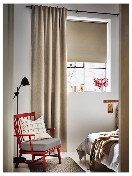 100% Cotton Curtains - Coneflower Yellow Pack of for Living Room & Bedroom