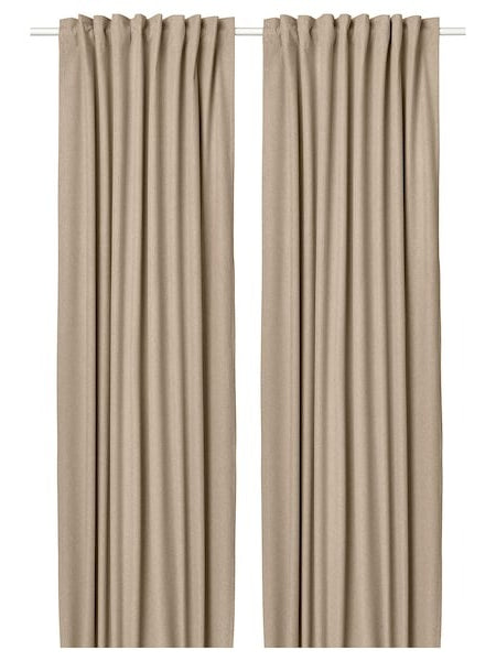 100% Cotton Curtains - Coneflower Yellow Pack of for Living Room & Bedroom