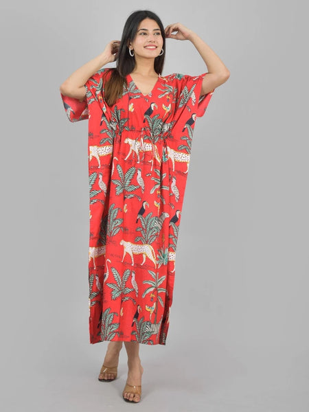 Handmade cotton kaftan summer cotton kaftan Beach cover up Indian print kaftan Loose kimono Cotton lounge wear sleepwear